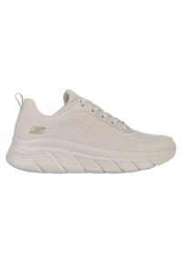 skechers - Buty do chodzenia damskie Skechers 117385OFWT. Kolor: biały. Materiał: guma, materiał, tkanina. Sport: turystyka piesza