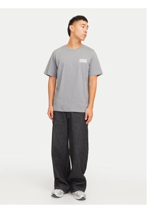 Jack & Jones - Jack&Jones T-Shirt Corp Logo 12151955 Szary Standard Fit. Kolor: szary. Materiał: bawełna
