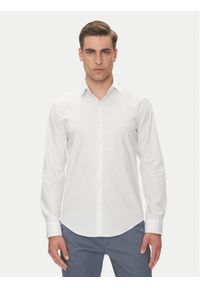 Calvin Klein Koszula LV019EU005 Niebieski Slim Fit. Kolor: niebieski. Materiał: bawełna