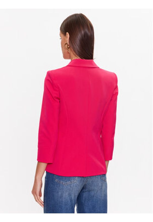 Elisabetta Franchi Marynarka GI-059-32E2-V550 Różowy Regular Fit. Kolor: różowy. Materiał: syntetyk