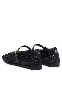 TOMMY HILFIGER - Tommy Hilfiger Baleriny Mary Jane Ballerinas FW0FW09244 Czarny. Kolor: czarny. Materiał: skóra #4
