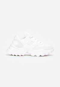 Renee - Białe Sneakersy Tinlyss. Kolor: biały. Materiał: materiał, guma. Szerokość cholewki: normalna #2
