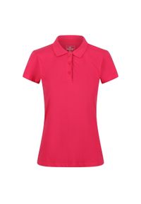 Regatta - Damska Koszulka Polo Sinton. Typ kołnierza: polo. Kolor: różowy #1