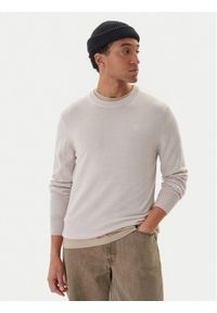 G-Star RAW - G-Star Raw Sweter Premium Core D27686-B692 Beżowy Regular Fit. Kolor: beżowy. Materiał: wełna #1
