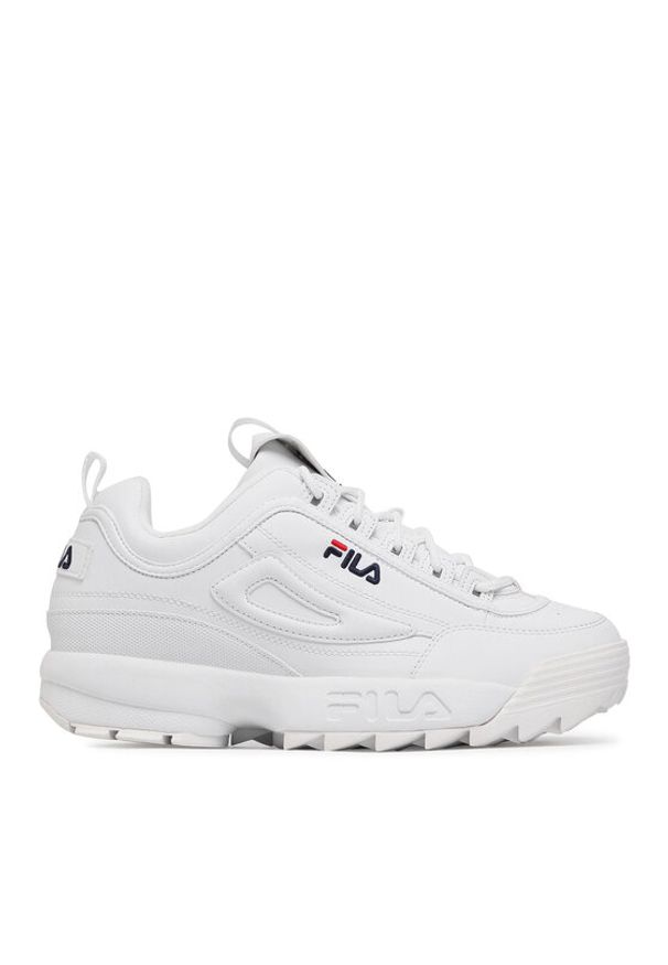 Fila Sneakersy Disruptor Low Wmn 1010302.1FG Biały. Kolor: biały. Materiał: skóra
