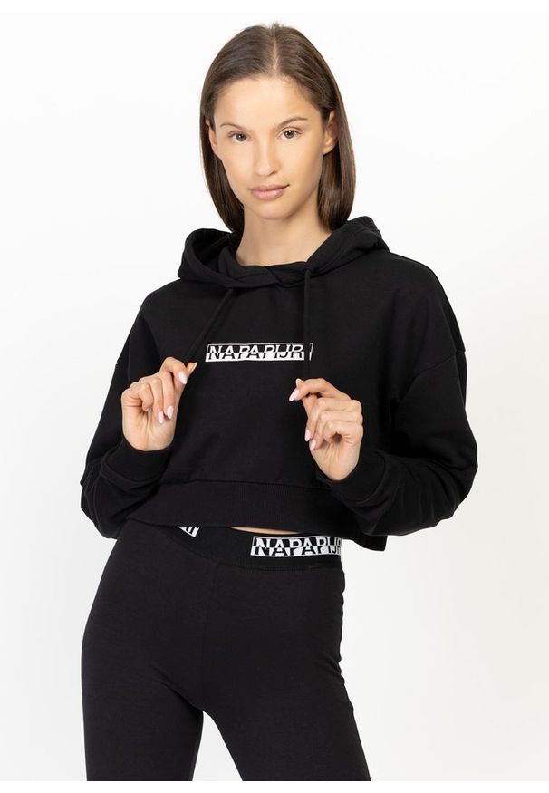 Bluza damska Napapijri Box Cropped (NP0A4FJR0411). Kolor: czarny