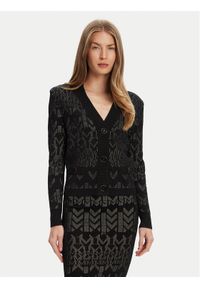 Marciano Guess Kardigan 5YGR06 5877Z Czarny Regular Fit. Kolor: czarny. Materiał: wiskoza