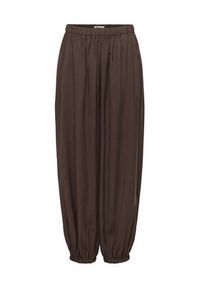 only - ONLY Spodnie materiałowe Scarly 15380514 Brązowy Relaxed Fit. Kolor: brązowy. Materiał: materiał #3