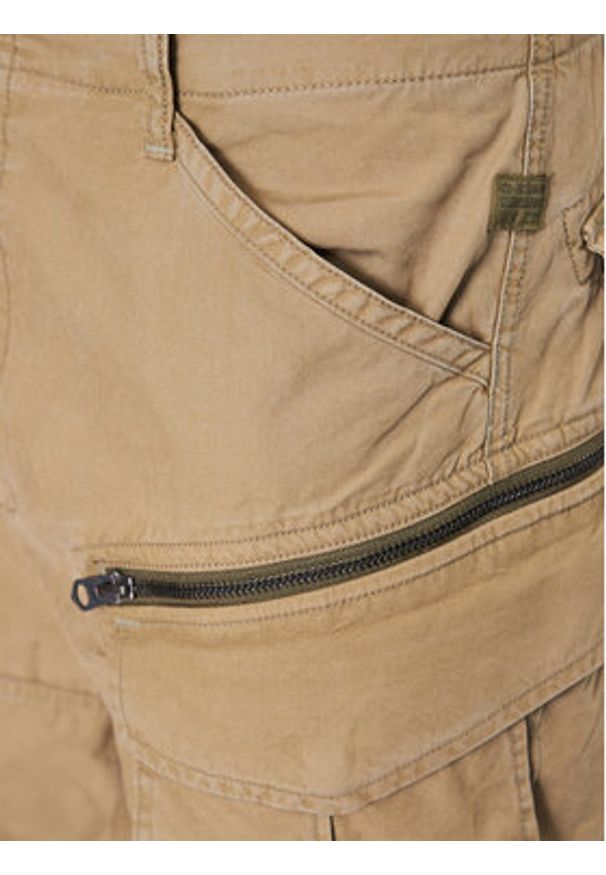 G-Star RAW - G-Star Raw Szorty materiałowe D08566-D387-B212 Zielony Relaxed Fit. Kolor: zielony. Materiał: bawełna