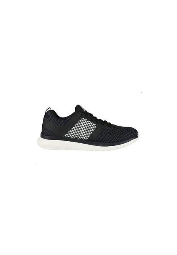 Buty do chodzenia damskie Reebok PT Prime Run. Zapięcie: sznurówki. Kolor: czarny, wielokolorowy. Materiał: materiał, tkanina, syntetyk. Szerokość cholewki: normalna. Sport: turystyka piesza, bieganie