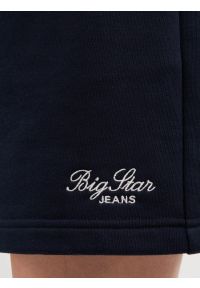 Big-Star - Szorty damskie dresowe granatowe Arisala 403. Okazja: do domu. Kolor: niebieski. Materiał: dresówka. Wzór: haft, ze splotem. Styl: klasyczny, sportowy #3