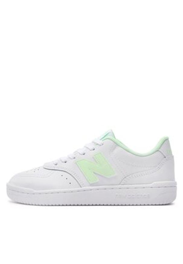 New Balance Sneakersy BBW80WMG Biały. Kolor: biały. Materiał: skóra