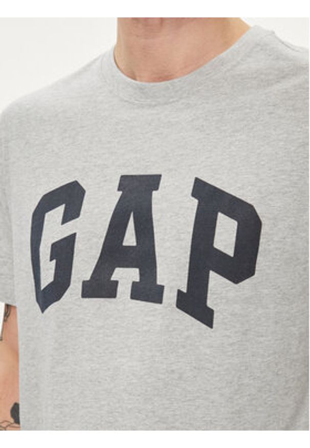GAP - Gap T-Shirt 856659-00 Szary Regular Fit. Kolor: szary. Materiał: bawełna