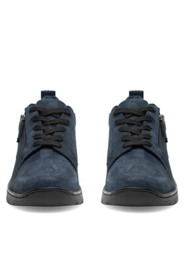 Go Soft Półbuty WI23-REBECA-21 Granatowy. Kolor: niebieski. Materiał: skóra, zamsz