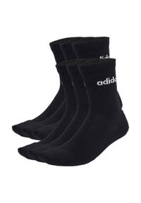 Adidas - Skarpety Linear Crew Socks Cushioned 6 Pair Pack. Kolor: biały, wielokolorowy, czarny