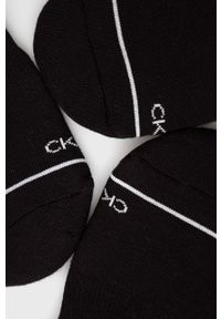 Calvin Klein Skarpetki (3-pack) damskie kolor czarny. Kolor: czarny #2