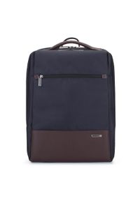 Wittchen - Męski plecak na laptopa 15,6” kostka. Kolor: niebieski, brązowy, wielokolorowy. Materiał: poliester. Styl: elegancki, klasyczny, biznesowy #1