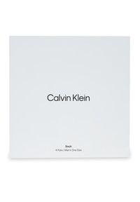 Calvin Klein Zestaw 4 par wysokich skarpet męskich 701229429 Czarny. Kolor: czarny. Materiał: materiał, bawełna #4