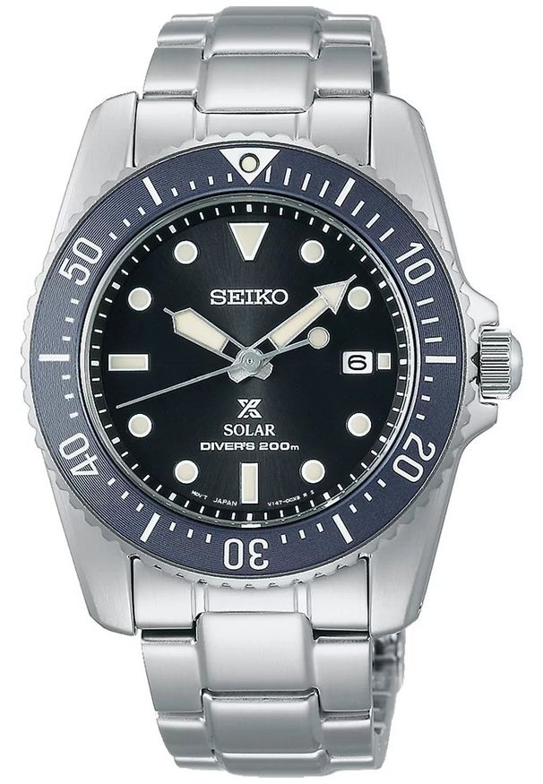 Seiko - Zegarek Męski SEIKO Diver's 200m Solar Prospex SNE569P1. Styl: wakacyjny, sportowy