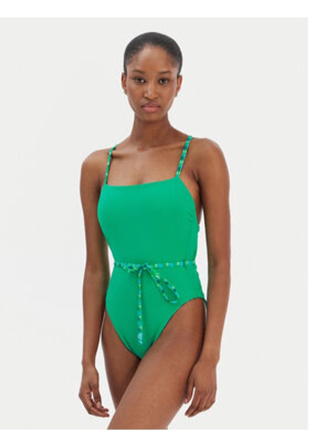 Seafolly Strój kąpielowy Sorrento 11201-277 Zielony. Kolor: zielony. Materiał: syntetyk