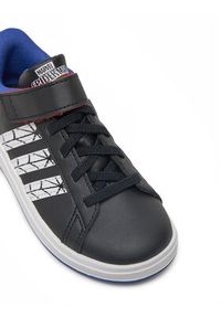 Adidas - adidas Sneakersy Marvel's Spider-Man Grand Court JS0742 Czarny. Kolor: czarny. Materiał: skóra. Wzór: motyw z bajki #4