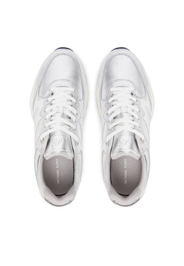MICHAEL Michael Kors Sneakersy Riley 43S5RLFS1M Srebrny. Kolor: srebrny. Materiał: skóra