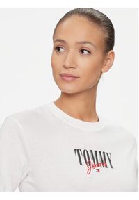 Tommy Jeans T-Shirt Essential Logo DW0DW16441 Biały Relaxed Fit. Kolor: biały. Materiał: bawełna #2