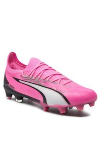 Puma Buty do piłki nożnej ULTRA ULTIMATE FG/AG 10774401 01 Różowy. Kolor: różowy. Materiał: skóra