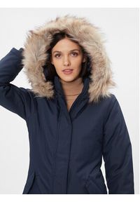 only - ONLY Parka 15300633 Granatowy Regular Fit. Kolor: niebieski. Materiał: syntetyk