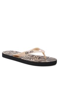 Japonki Liu Jo. Kolor: beżowy. Wzór: motyw zwierzęcy #1