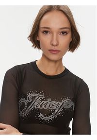 Juicy Couture Bluzka Raheem JCBCT223806 Czarny Slim Fit. Kolor: czarny. Materiał: syntetyk #4