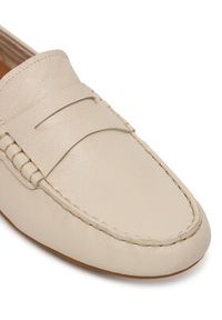 TOMMY HILFIGER - Tommy Hilfiger Mokasyny Flag Leather Driver Loafer FW0FW09350 Écru. Materiał: skóra #3