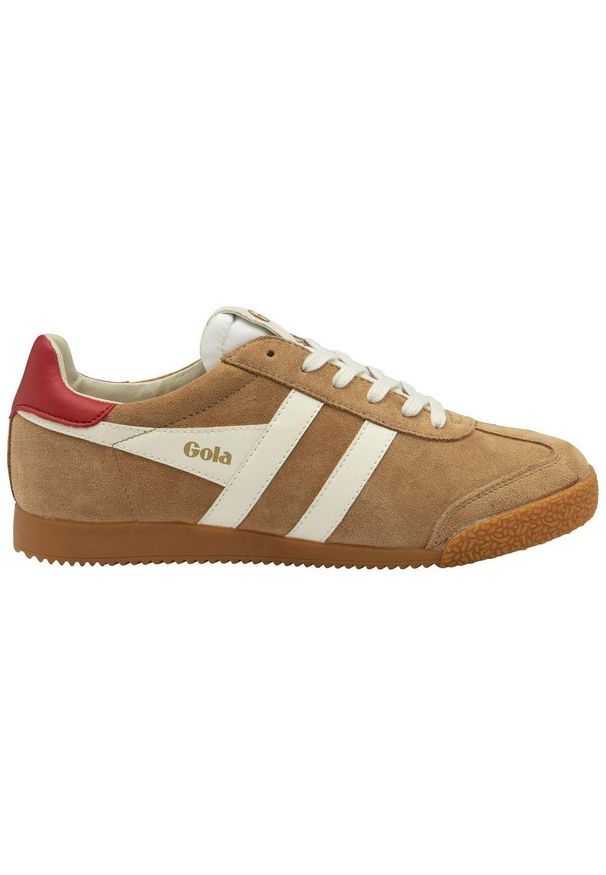 Buty do chodzenia damskie Gola Elan. Kolor: czerwony, brązowy, biały, wielokolorowy. Materiał: zamsz, materiał. Szerokość cholewki: normalna. Sport: turystyka piesza