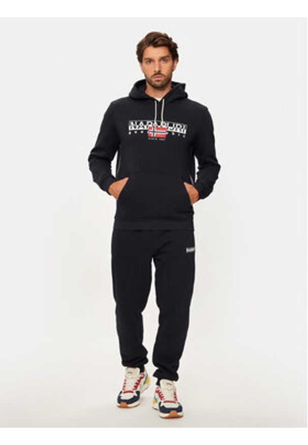 Napapijri Bluza B-Alymer NP0A4I1D Czarny Regular Fit. Kolor: czarny. Materiał: bawełna