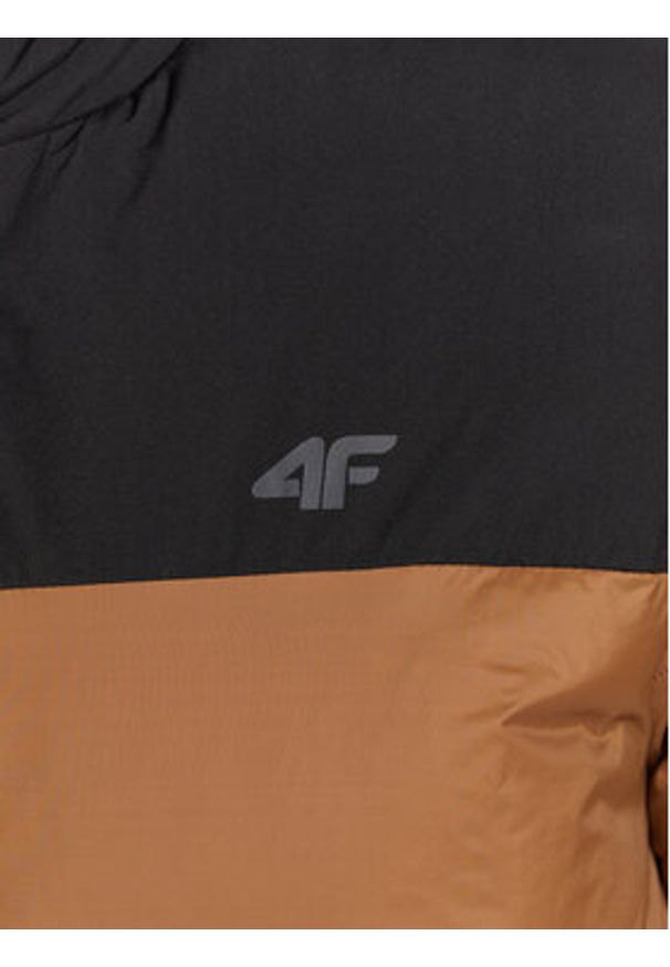 4f - 4F Kurtka zimowa H4Z22-KUMP005 Brązowy Regular Fit. Kolor: brązowy. Materiał: syntetyk. Sezon: zima