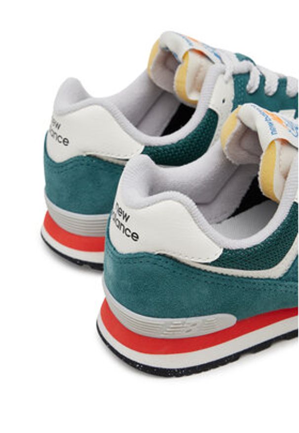 New Balance Sneakersy GC574VPG Zielony. Kolor: zielony. Materiał: zamsz, skóra. Model: New Balance 574