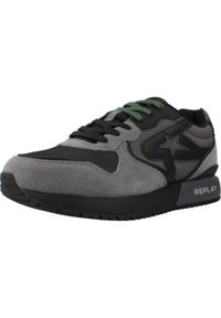 Replay - Buty REPLAY RS9I0003T Szary. Kolor: szary. Materiał: tkanina, skóra. Sport: turystyka piesza
