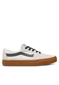 Vans Tenisówki SK8-Low VN0009QRJVY1 Szary. Kolor: szary. Materiał: skóra