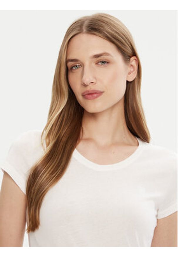 G-Star RAW - G-Star Raw T-Shirt Eyben D24533-4107 Biały Slim Fit. Kolor: biały. Materiał: bawełna