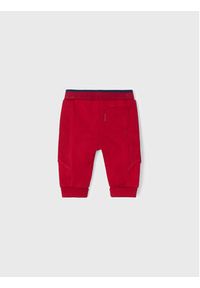 Mayoral Spodnie dresowe 719 Czerwony Regular Fit. Kolor: czerwony. Materiał: bawełna #2