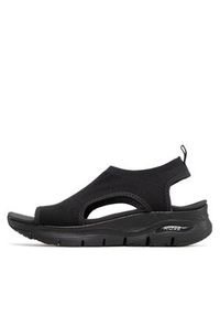 skechers - Skechers Sandały City Catch 119236/BBK Czarny. Kolor: czarny. Materiał: materiał #5
