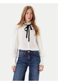 Luisa Spagnoli Koszula Lento 542516 Écru Regular Fit. Materiał: jedwab