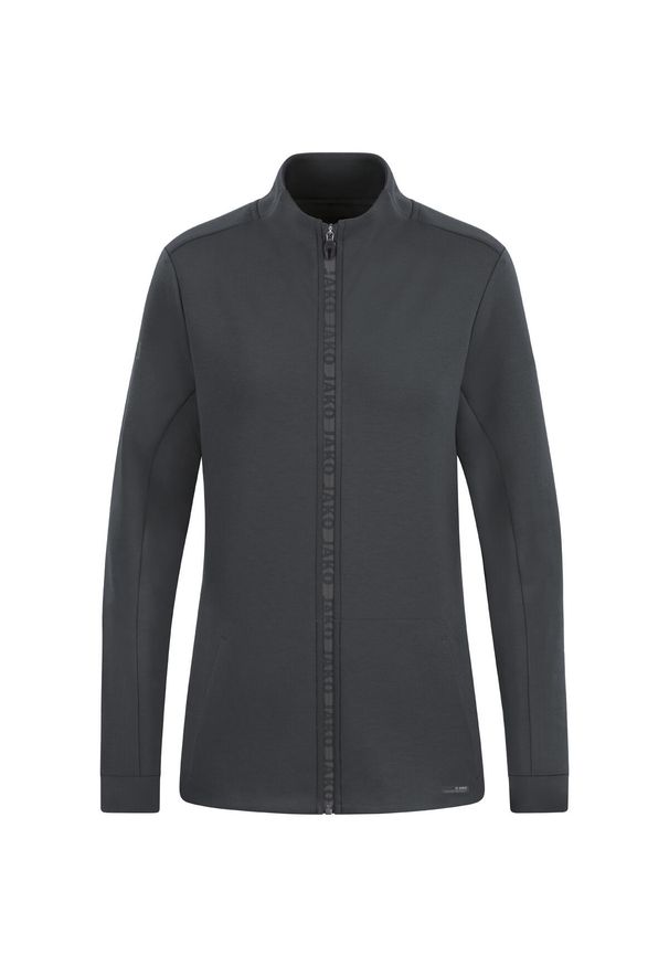 Kurtka z dresu Jako Pro Casual. Kolor: szary. Materiał: dresówka