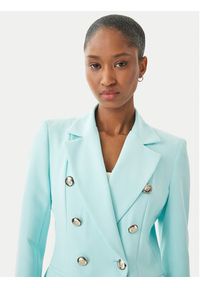 Maryley Marynarka 26EB139/43AC Turkusowy Regular Fit. Kolor: turkusowy. Materiał: syntetyk #5
