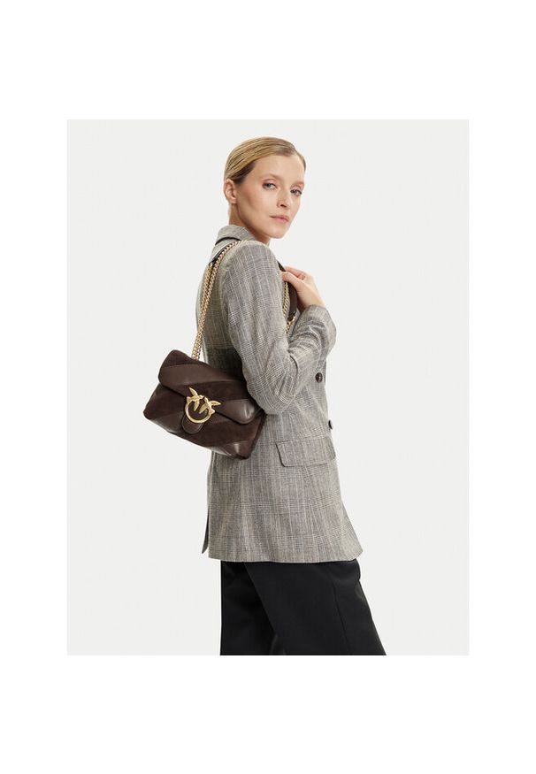 Pinko - Torebka PINKO. Kolor: brązowy