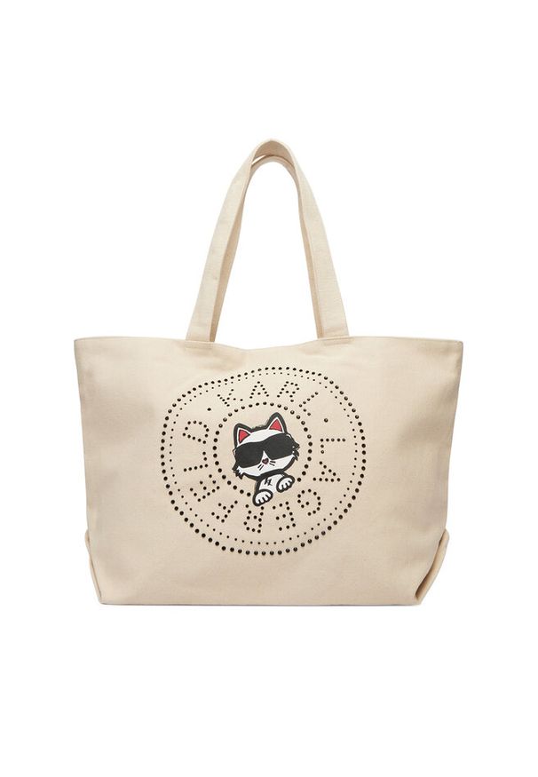 Karl Lagerfeld - Torebka KARL LAGERFELD. Kolor: kremowy