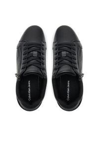 Calvin Klein Jeans Sneakersy Classic Cupsole Zip Low In YM0YM01254 Czarny. Kolor: czarny. Materiał: skóra