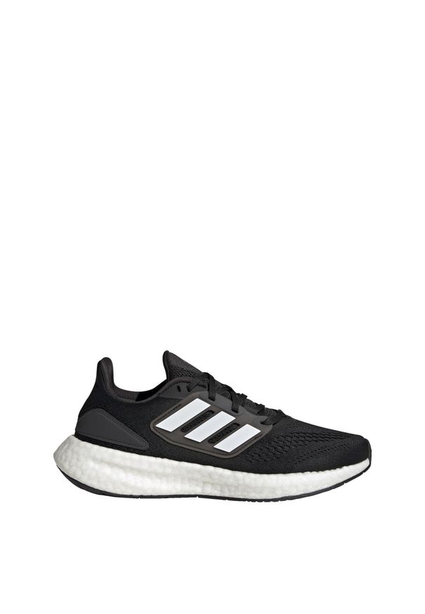 Adidas - Buty Pureboost 22. Okazja: na co dzień. Kolor: czarny, szary, wielokolorowy. Materiał: materiał. Sport: bieganie