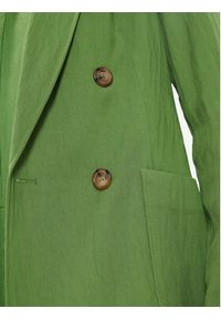 United Colors of Benetton - United Colors Of Benetton Marynarka 27OZDW025 Zielony Regular Fit. Kolor: zielony. Materiał: lyocell, wiskoza