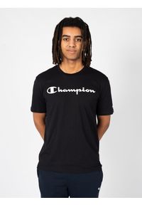 Champion T-Shirt | 218284 | Mężczyzna | Czarny. Okazja: na co dzień. Kolor: czarny. Materiał: bawełna. Długość rękawa: krótki rękaw. Wzór: nadruk. Styl: casual, klasyczny #3